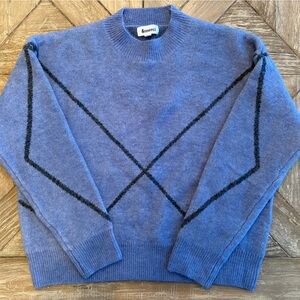 &merci Blue and Black Sweater